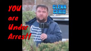 Frauditor Glenn Cerio arrested for Felony Harrassment [upl. by Llirrem]