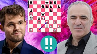 Magnus Carlsen vs Garry Kasparov chess game 21 [upl. by Mcafee]