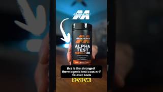 MuscleTech AlphaTest Thermo XTR review testosteronebooster for men muscletech shorts shortsfeed [upl. by Kushner]