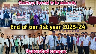 End of our 1st year 202324 👨‍⚕️💊ll Chaitanya deemed to be university viral university hyderabad [upl. by Ku]