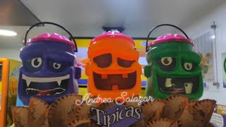 ya llego calabaza halloween balde empanadas típicas en tipikids Octubre 2024 [upl. by Rhpotsirhc]