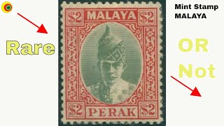 Rare Malaysia Malaya philately stamp values or not [upl. by Nelleeus]