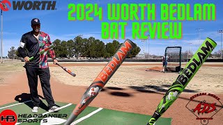 Hitting with 2024 Worth Bedlam  USSSA Slowpitch Bat Review [upl. by Brose708]