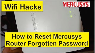 How to Reset Mercusys Router Forgotten Password  Find Wifi Password [upl. by Ibby]