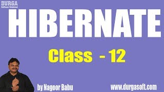 Hibernate Online Training  Class  12  by Nagoor Babu [upl. by Inotna]