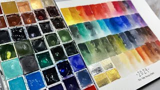 2024 Midyear Watercolor Palette Update  Swatching My Updated Palette [upl. by Cordell52]