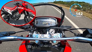 MEU TOP SPEED NOVA HONDA XR 300L TORNADO 2025  ANDANDO MAIS QUE SAHARA 300 [upl. by Alak]