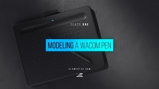 3D Modeling for Beginners  Creating a Wacom Pen [upl. by Rosenbaum108]