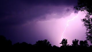 Heavy Thunderstorm Sounds ☔ Relaxing Rain Thunder amp Lightning Ambience for Sleep 🌩️ HD Nature Video [upl. by Eppes]