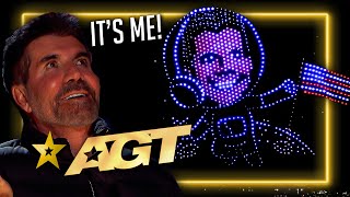 Simon Cowell in SPACE OutOfThisWorld Audition Gets the Golden Buzzer on Americas Got Talent [upl. by Ardnasal]