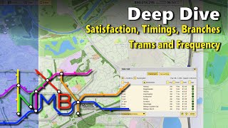 NIMBY Rails Deep Dive  Satisfaction Timings Branches Trams and Frequency [upl. by Mloc]