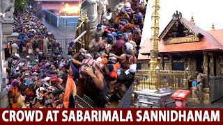 Crowd at Sabarimala Sannidhanam  15122023  Sabarimala [upl. by Ecnerrot]