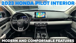 2023 Honda Pilot Elite Interior Review [upl. by Oicnerual913]