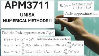 APM3711 UNISA  Numerical Methods II  Modified Euler Method  Method of Finite Differences [upl. by Yelreveb]