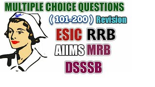 MCQ 101200 Revision for Staff nurse exam  MRB  RRB [upl. by Baryram241]