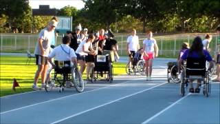 Arod goes Wheelchair Racing with Mathys Roets [upl. by Nrev654]