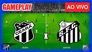 CEARA X SANTOS  AO VIVO COM IMAGEM CAMPEONATO BRASILEIRO 050724 [upl. by Hamrnand]