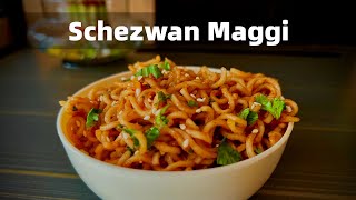 Schezwan Maggi Recipe  Easy 5 Minute Noodles [upl. by Anitsirhk]