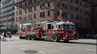 FDNY Tower Ladder 21 Responding [upl. by Novihs870]