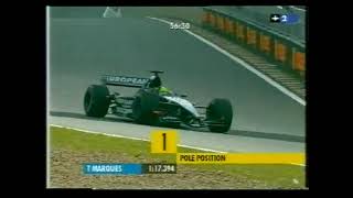 2001 F1 Brazilian GPQualifying  Tarso Marques 1st run [upl. by Anirbak]