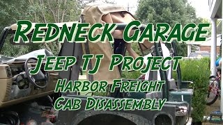 Jeep TJ Project  More Cab Repair  Harbor Freight and Cussin [upl. by Ilyk]