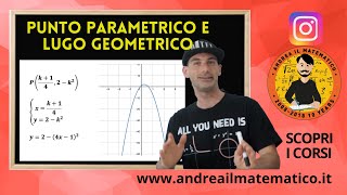 PUNTO PARAMETRICO E LUOGO GEOMETRICO  GEOMETRIA CARTESIANA [upl. by Rosen]