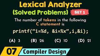 Lexical Analyzer Solved Problems  Set 1 [upl. by Azriel]