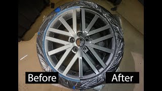 How to paint your wheels  DIY the PROPER way  DG Custom CLT [upl. by Parlin378]