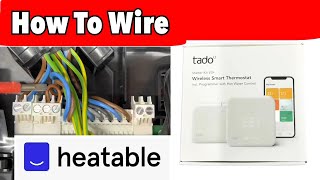 How To Wire  Tado Smart Thermostat  Combi Boiler [upl. by Htiekel]