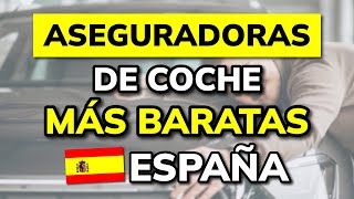 🥇 3 mejores Aseguradoras de Coches BARATAS en ESPAÑA 2024 [upl. by Acireh111]