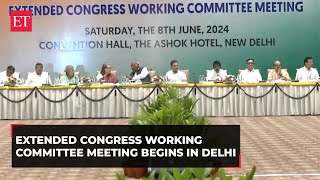 Extended Congress Working Committee meeting to deliberate on Lok Sabha results begins [upl. by Bradan]