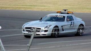 F1 Safety Car Drift at Silverstone [upl. by Atinele]