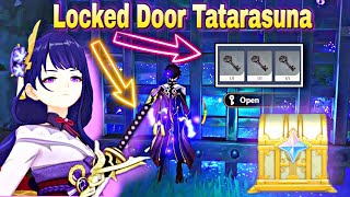 The Locked Door in Tatarasuna Locations of 3 Keys Luxurious Chest inazuma  Genshin Impact [upl. by Gerick843]