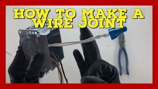 How to make a wire connection  Marette Joint or Wire Splice  The Electrical Guide 2019 [upl. by Ellertnom]