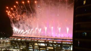 Rio 2016 Fogos na Cerimônia de Encerramento [upl. by Crowley]