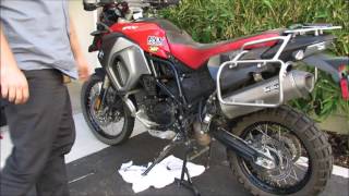 BMW F800 Chain Tensioner Install [upl. by Jaworski]