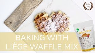 Baking With Liège Waffle Mix  Pearl Sugar Recipe  WafflePantrycom [upl. by Ultann]