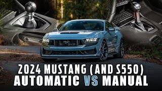 2024 Mustang Manual vs Automatic Which Is For You [upl. by Coryden]