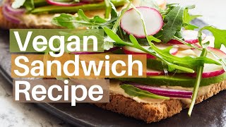 Veggie Hummus Sandwich  Fast amp Easy [upl. by Cadel]