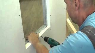 How To Install An Access Panel With Fire Protection Into Shaft Walls F5F90 [upl. by Giah]