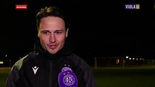 Young Violets Trainer Max Uhlig zum Sieg gegen Mauerwerk 102024 faklive violatv [upl. by Flann]