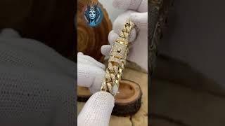 Golden armor  cubic bracelet with diamonds [upl. by Drofxer696]