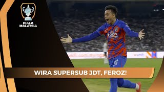 quotSaya yakin saya akan menjaringkan golquot Feroz Baharudin menjadi supersub JDT  Piala Malaysia 2023 [upl. by Eloc963]