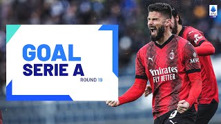 GOAL SERIE A  Round 19  Giroud doubles Milan’s lead  Goal Collection  Round 19  Serie A 202324 [upl. by Anilrats627]