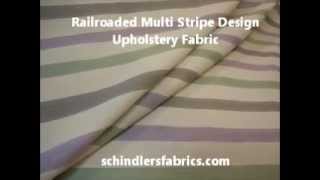 Railroaded Multi Stripe Design Upholstery Fabric [upl. by Walsh]