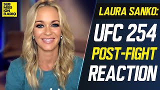 REACTION UFC 254 Khabib vs Gaethje Khabib Retirement PostFight w Laura Sanko [upl. by Seyah805]