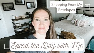 SPEND THE DAY WITH ME  Shopping From My Envelopes [upl. by Anirbys]