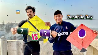 Kite Cutting Challenge on Republic Day  Kite Flying  Kite [upl. by Ayihsa]