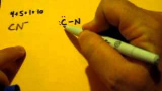 Lewis Dot Structure of CN Cyanide Ion [upl. by Fesuoy]