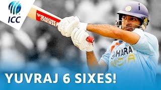 Yuvraj blasts 6 Sixes from a Stuart Broad over  ICC Flashback [upl. by Ecurb821]